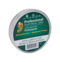 Duck 3/4 in. W x 66 ft. L White Vinyl Electrical Tape (Pack of 12)