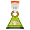 Full Circle Green Plastic Mini Brush & Dustpan Set for Kids Mealtime