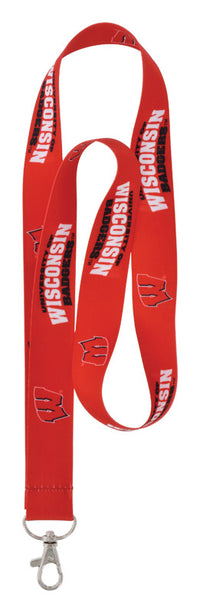 Hillman Wisconsin Badgers Polyester Multicolored Decorative Key Chain Lanyard (Pack of 6).