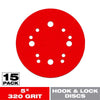 Diablo 5 in. Ceramic Blend Hook and Lock Sanding Disc 320 Grit Super Fine 15 pk