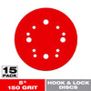 Diablo 5 in. Ceramic Blend Hook and Lock Sanding Disc 150 Grit Very Fine 15 pk