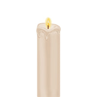 Gerson White Window Cling Candle Indoor Christmas Decor (Pack of 12)