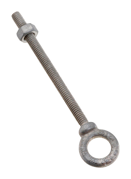National Hardware 5/16 in. X 4-1/4 in. L Galvanized Forged Steel Eyebolt Nut Included