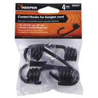 Keeper Black Bungee Cord Hooks 5/16 in. L x 3/8 in. 1 pk (Pack of 10)