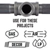 STZ Industries 1-1/2 in. FIP each X 1-1/2 in. D FIP Black Malleable Iron 45 Degree Elbow