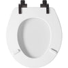 Mayfair by Bemis Benton Slow Close Round White Enameled Wood Toilet Seat