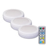 Westek White Battery Powered LED Puck Light 3 pk