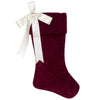 Dyno Red/White Matte W/Bow Christmas Stocking 20 in. (Pack of 12)
