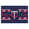 MLB - Minnesota Twins Holiday Sweater Rug - 19in. x 30in.
