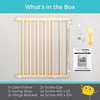 North States White 30 in. H X 28-42 in. W Wood Child Safety Gate