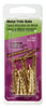 Hillman 1-1/4 in. L Trim Brass-Plated Steel Nail Annular Ring Shank Flat (Pack of 6)