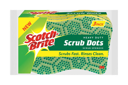 Scotch-Brite Heavy Duty Sponge For Pots and Pans 2.6 in. L 3 pk