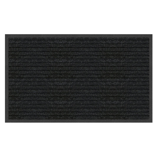 Multy Home Platinum 4 ft. L X 6 ft. W Charcoal Ribbed Polyethylene Utility Mat