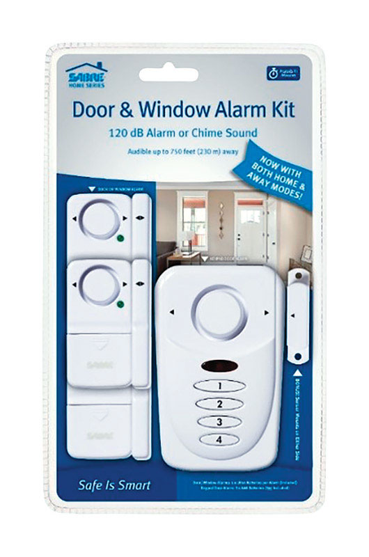 Sabre White Plastic Door and Window Alarm Kit