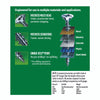 SPAX No. 8 x 3/4 in. L Phillips/Square Flat Head Zinc-Plated Steel Multi-Purpose Screw 35 each