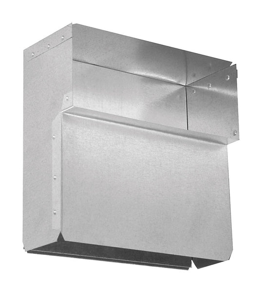 Zócalo de registro de fabricación imperial de 3-1/4" x 10" de acero galvanizado calibre 28 (caja de 6)