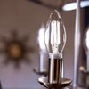 Feit White B10 E12 (Candelabra) Filament LED Bulb Daylight 60 Watt Equivalence 2 pk