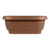 Bloem 24 in. Chocolate Deck Rail Planter