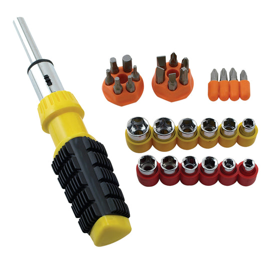 Great Neck Ratcheting Screwdriver and Bit Set 34 pc