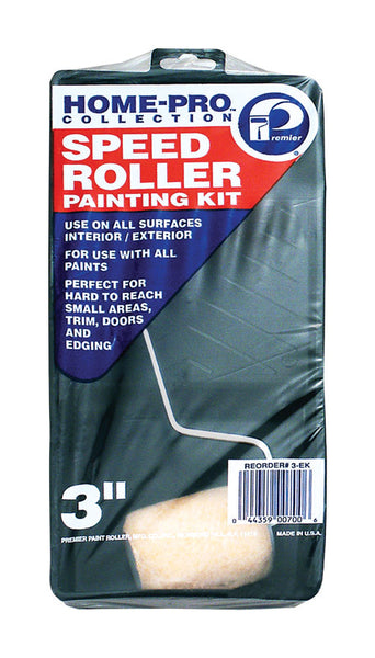Kit de minirodillo para pintar de poliéster Premier Home-Pro de 3 pulgadas de ancho (paquete de 10)