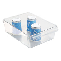 iDesign Clear Storage Bin 3.5 in. H X 8 in. W X 11.5 in. D Stackable