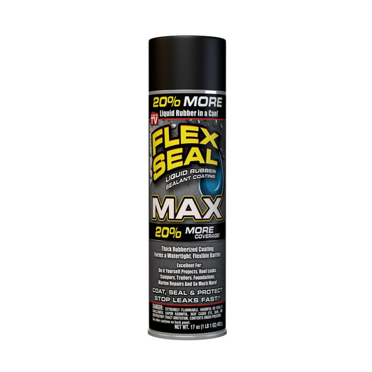 FLEX SEAL Family of Products FLEX SEAL MAX Black Rubber Spray Sealant 17 oz (Pack of 4)