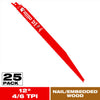 Diablo Demo Demon 12 in. Bi-Metal Variable Tooth Reciprocating Saw Blade 6/12 TPI 2 pk
