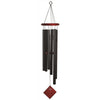 WIND CHIME AL/WD BLK 37"