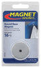 Magnet Source .283 in. L X 1.42 in. W Silver Round Base Magnet 16 lb. pull 1 pc