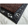 GrassWorx Clean Machine 24 in. W X 36 in. L Brown Wrought Iron Stems and Leaves Astroturf Door Mat