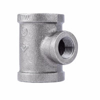 Bk Products 1 In. Fpt  X 1 In. Dia. Fpt Black Malleable Iron Reducing Tee