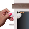 Dreambaby White Plastic Adhesive Magnetic Cabinet Locks 2 pk - Open Box