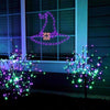 Celebrations Purple 90 ct 18.2 in. LED Prelit Illuminated Witch Hat Halloween Decor (Pack of 8)