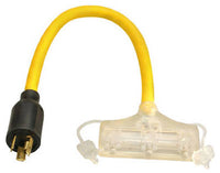 Southwire Outdoor 2 ft. L Black Adapter Cord 12/3 STW