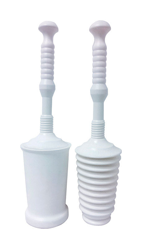 Master Plunger Toilet Plunger with Holder 18-1/2 in. L x 3 in. Dia.