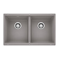 Precis Equal Double Bowl - Metallic Gray