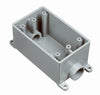 Cantex 21 cu in Rectangle PVC 1 gang Outlet Box Gray