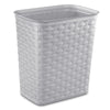 Sterilite 3.4 gal Brown Polypropylene Weave Wastebasket