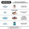 MINWAX Solid Pure White/Tint Base Water-Based Wood Stain 1 qt. (Pack of 4)