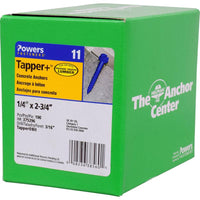 Hillman Tapper 1/4 in. D Steel Hex Head Concrete Screw Anchor 100 pk
