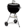 Weber 18" Original Kettle Charcoal Grill, Black, Porcelain-Enamel Lid, Rust-Resistant, Easy Clean