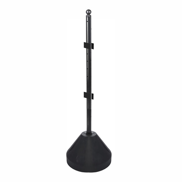 Conjunto de poste y base negros