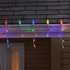 Celebrations Blue LED C9 Multicolored 70 ct Icicle Christmas Lights 9 ft.