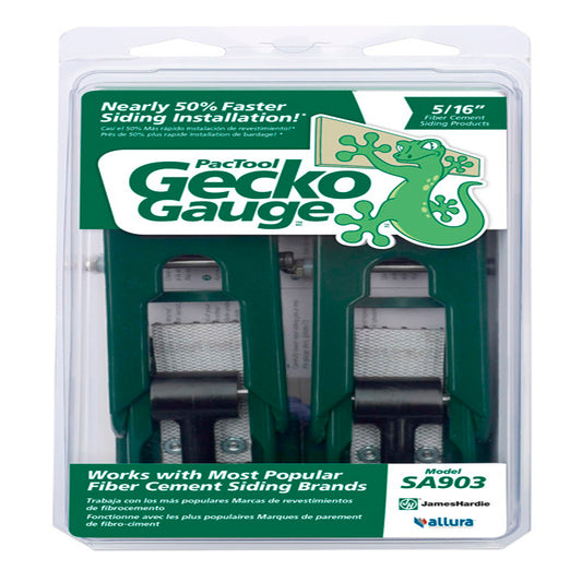 PacTool Gecko Gauge 8 in. X 5/16 in. D Fiber Cement Siding Tool 2 pk