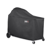Weber Summit Kamado S6 Grill Cover Black 36 x 44.5 Inch Weather Resistant Protection 