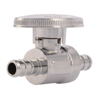 SharkBite 3/8 in. PEX Barb X 3/8 in. PEX Barb Brass Straight Stop Valve