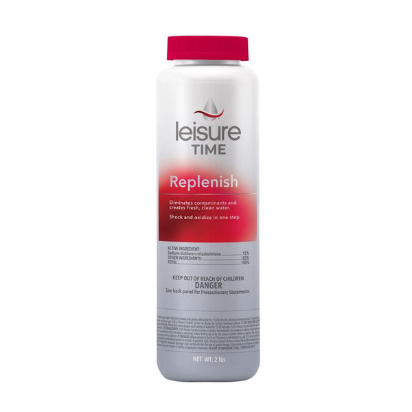 Oxidante de choque en gránulos Leisure Time Replenish de 2 lb (paquete de 12)