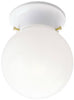 Westinghouse 7.25 in. H X 6 in. W X 6 in. L White Ceiling Fixture