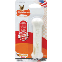 Nylabone Power Chew Bone Dog Toy for Strong Chewers, XS Size, Chicken Flavor