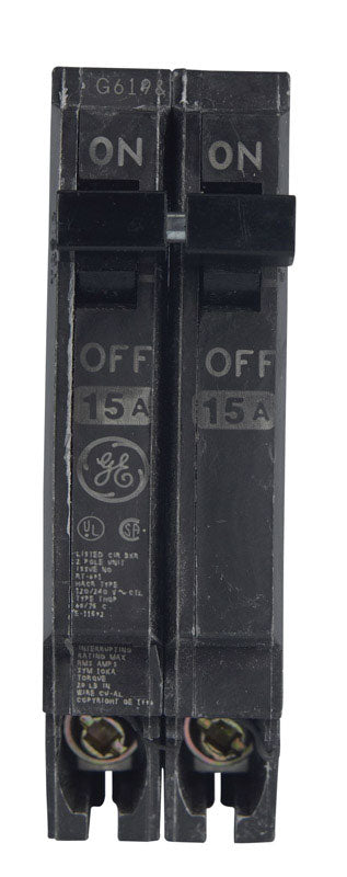 GE Q-Line 15 amps Standard 2-Pole Circuit Breaker